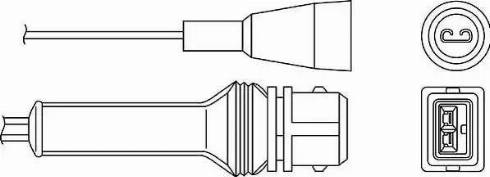 BorgWarner (BERU) OZH027 - Ламбда-сонда vvparts.bg