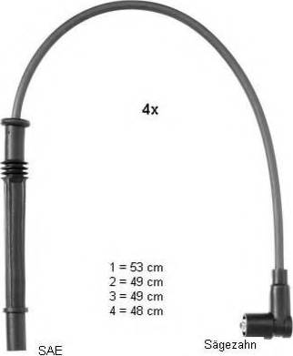 BorgWarner (BERU) PRO1604 - Комплект запалителеи кабели vvparts.bg