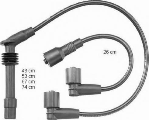 BorgWarner (BERU) PRO727 - Комплект запалителеи кабели vvparts.bg