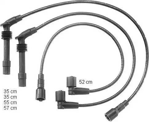 BorgWarner (BERU) ZEF998 - Комплект запалителеи кабели vvparts.bg
