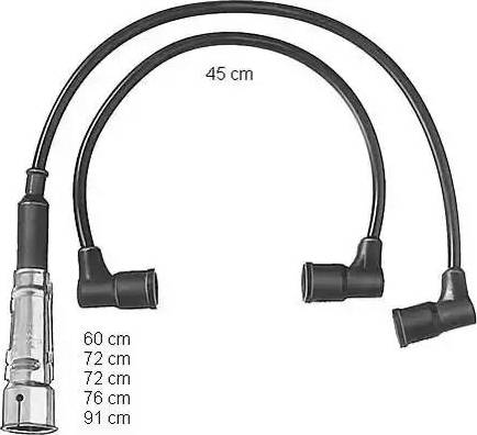 BorgWarner (BERU) ZEF464 - Комплект запалителеи кабели vvparts.bg