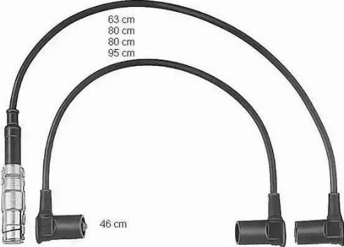 BorgWarner (BERU) ZEF466 - Комплект запалителеи кабели vvparts.bg