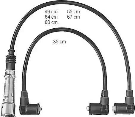 BorgWarner (BERU) ZEF404 - Комплект запалителеи кабели vvparts.bg