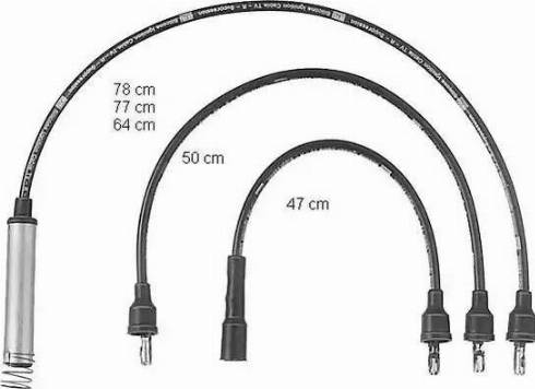 BorgWarner (BERU) ZEF575 - Комплект запалителеи кабели vvparts.bg