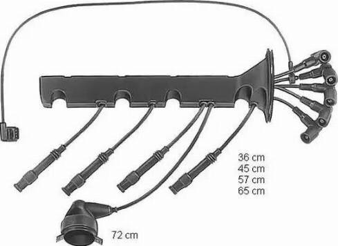 BorgWarner (BERU) ZEF608 - Комплект запалителеи кабели vvparts.bg