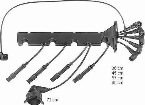 BorgWarner (BERU) ZEF607 - Комплект запалителеи кабели vvparts.bg