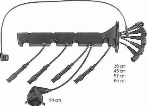 BorgWarner (BERU) ZEF610 - Комплект запалителеи кабели vvparts.bg