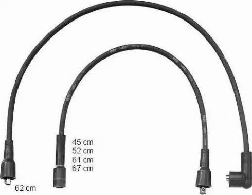 BorgWarner (BERU) ZEF1073 - Комплект запалителеи кабели vvparts.bg