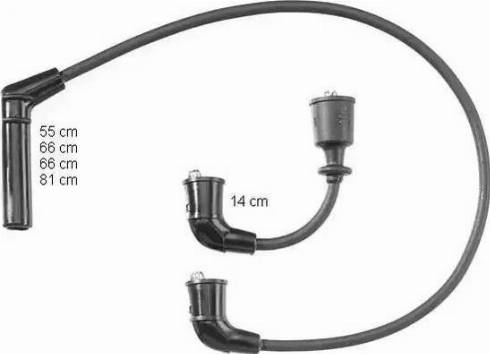 BorgWarner (BERU) ZEF1144 - Комплект запалителеи кабели vvparts.bg