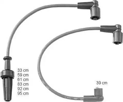 BorgWarner (BERU) ZEF1164 - Комплект запалителеи кабели vvparts.bg