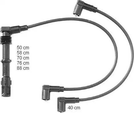 BorgWarner (BERU) ZEF1127 - Комплект запалителеи кабели vvparts.bg