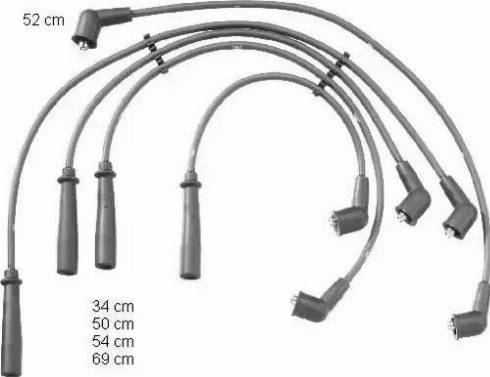BorgWarner (BERU) ZEF1308 - Комплект запалителеи кабели vvparts.bg