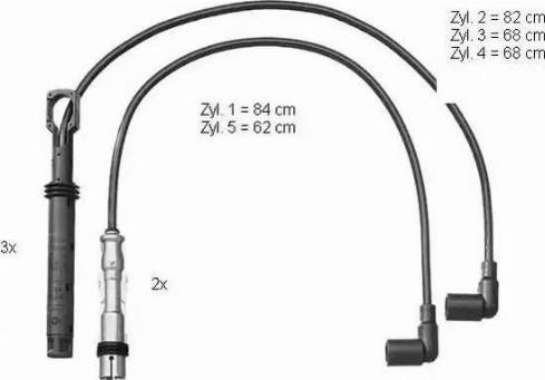 BorgWarner (BERU) ZEF1230 - Комплект запалителеи кабели vvparts.bg