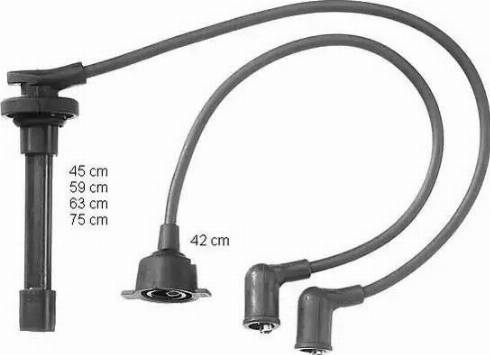 BorgWarner (BERU) ZEF837 - Комплект запалителеи кабели vvparts.bg