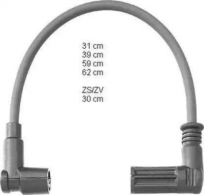 BorgWarner (BERU) ZEF722 - Комплект запалителеи кабели vvparts.bg