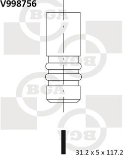 BGA V998756 - Всмукателен клапан vvparts.bg