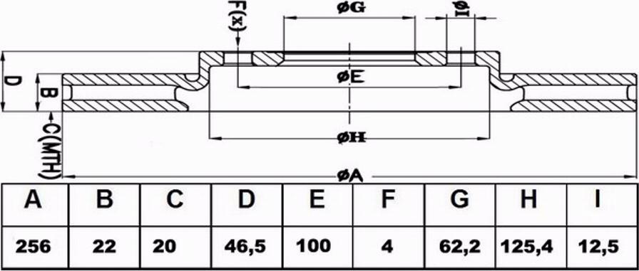 Blitz BS0445 - Спирачен диск vvparts.bg