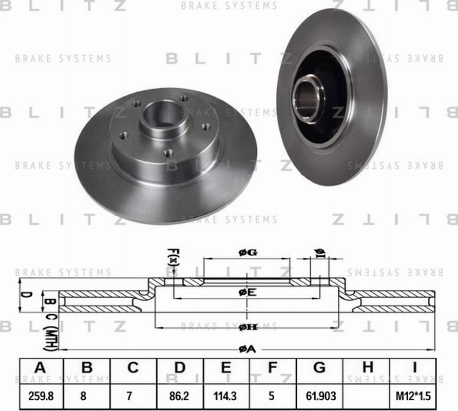 Blitz BS0320 - Спирачен диск vvparts.bg