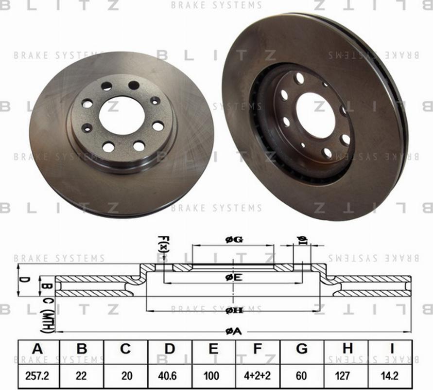 Blitz BS0217 - Спирачен диск vvparts.bg