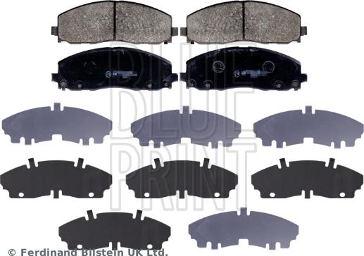 Blue Print ADA104268 - Комплект спирачно феродо, дискови спирачки vvparts.bg