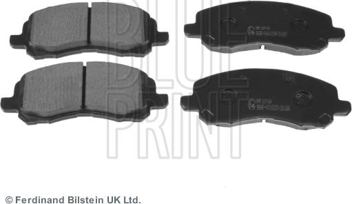 Blue Print ADA104208 - Комплект спирачно феродо, дискови спирачки vvparts.bg