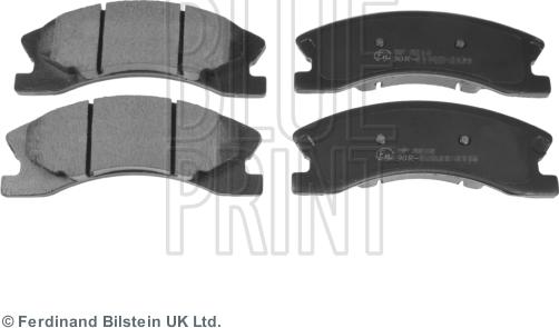 Blue Print ADA104217 - Комплект спирачно феродо, дискови спирачки vvparts.bg
