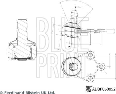 Blue Print ADBP860052 - Шарнири vvparts.bg