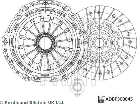 Blue Print ADBP300045 - Комплект съединител vvparts.bg