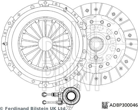 Blue Print ADBP300046 - Комплект съединител vvparts.bg