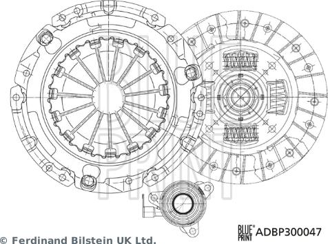 Blue Print ADBP300047 - Комплект съединител vvparts.bg