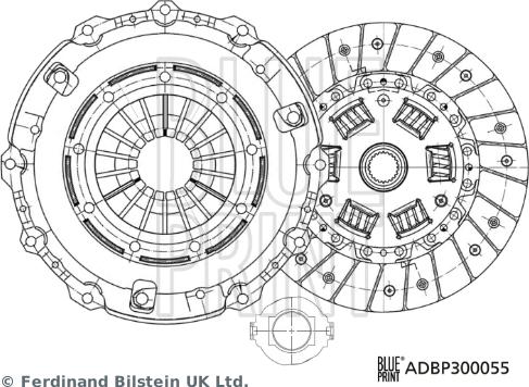 Blue Print ADBP300055 - Комплект съединител vvparts.bg