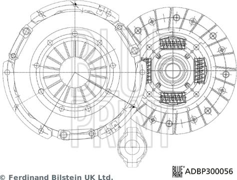 Blue Print ADBP300056 - Комплект съединител vvparts.bg