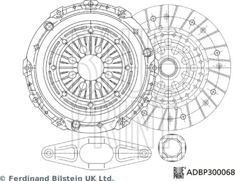 Blue Print ADBP300068 - Комплект съединител vvparts.bg