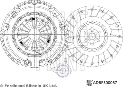 Blue Print ADBP300067 - Комплект съединител vvparts.bg