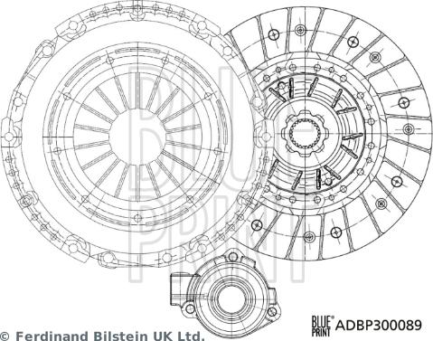 Blue Print ADBP300089 - Комплект съединител vvparts.bg