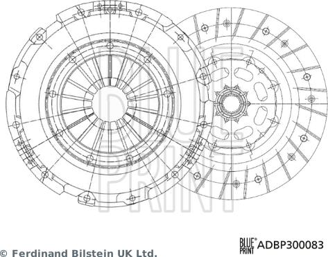 Blue Print ADBP300083 - Комплект съединител vvparts.bg