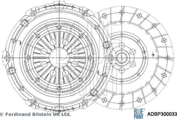 Blue Print ADBP300033 - Комплект съединител vvparts.bg