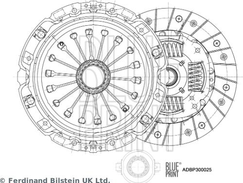 Blue Print ADBP300025 - Комплект съединител vvparts.bg