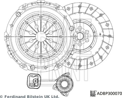 Blue Print ADBP300070 - Комплект съединител vvparts.bg