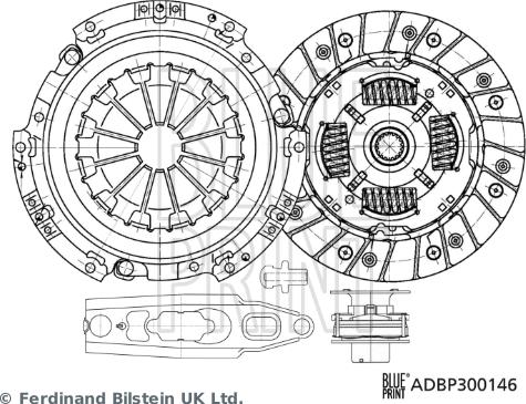 Blue Print ADBP300146 - Комплект съединител vvparts.bg