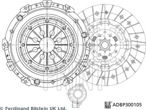 Blue Print ADBP300105 - Комплект съединител vvparts.bg