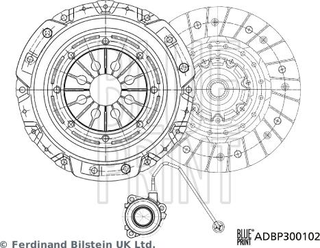 Blue Print ADBP300102 - Комплект съединител vvparts.bg