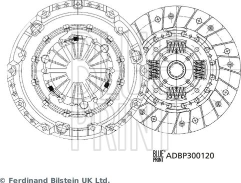 Blue Print ADBP300120 - Комплект съединител vvparts.bg