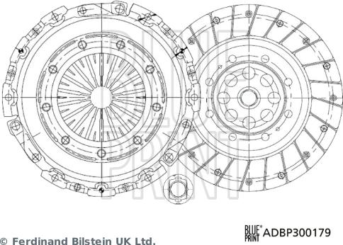 Blue Print ADBP300179 - Комплект съединител vvparts.bg