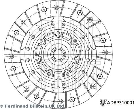 Blue Print ADBP310001 - Диск на съединителя vvparts.bg