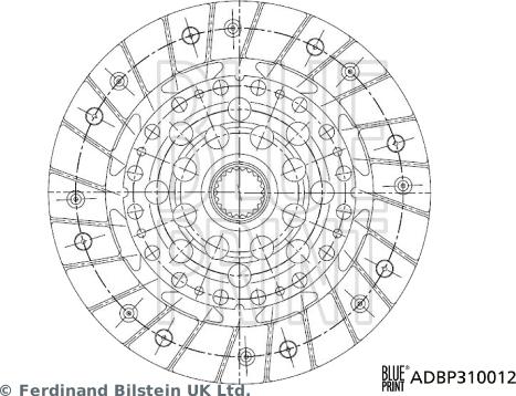 Blue Print ADBP310012 - Диск на съединителя vvparts.bg