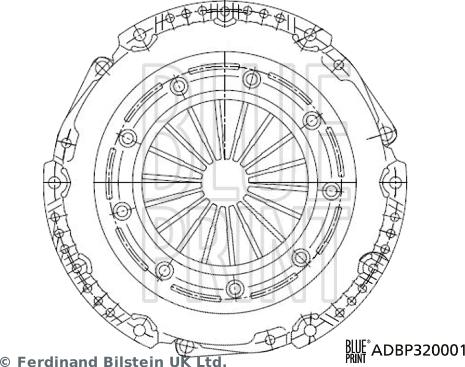 Blue Print ADBP320001 - Притискателен диск vvparts.bg