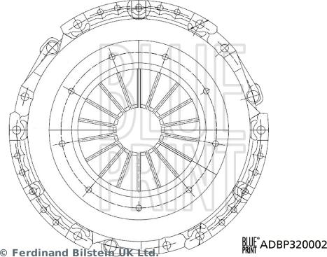 Blue Print ADBP320002 - Притискателен диск vvparts.bg