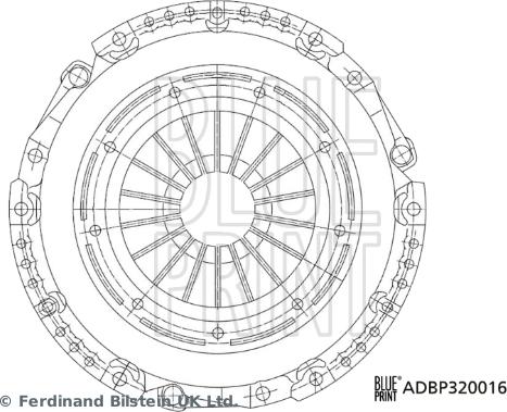 Blue Print ADBP320016 - Притискателен диск vvparts.bg