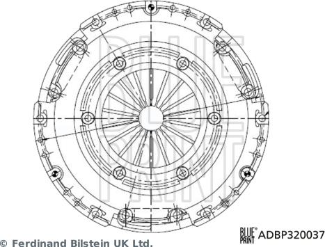 Blue Print ADBP320037 - Притискателен диск vvparts.bg